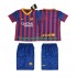 Camisola FC Barcelona 2013 2014 Retro Criança Equipamento Primeiro Manga Curta